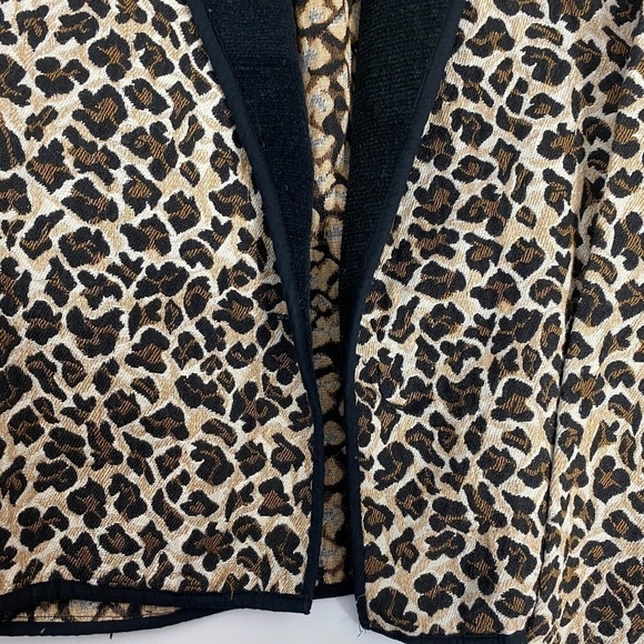 New identity Vintage Tapestry Leopard Jacket SZ L - Picture 6 of 6